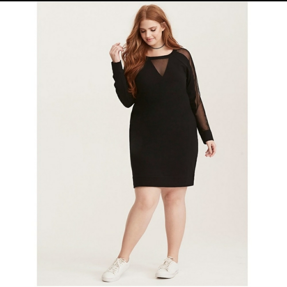 🚫(SOLD)TORRID BLACK SEXY MIDI DRESS